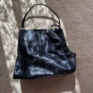 Coach Black Leather Shoulder Bag